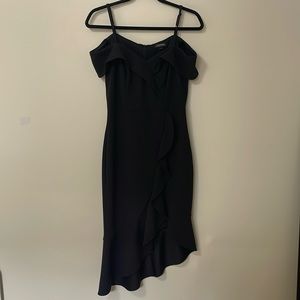 Le Château - Asymmetrical Formal Dress - Black - Small